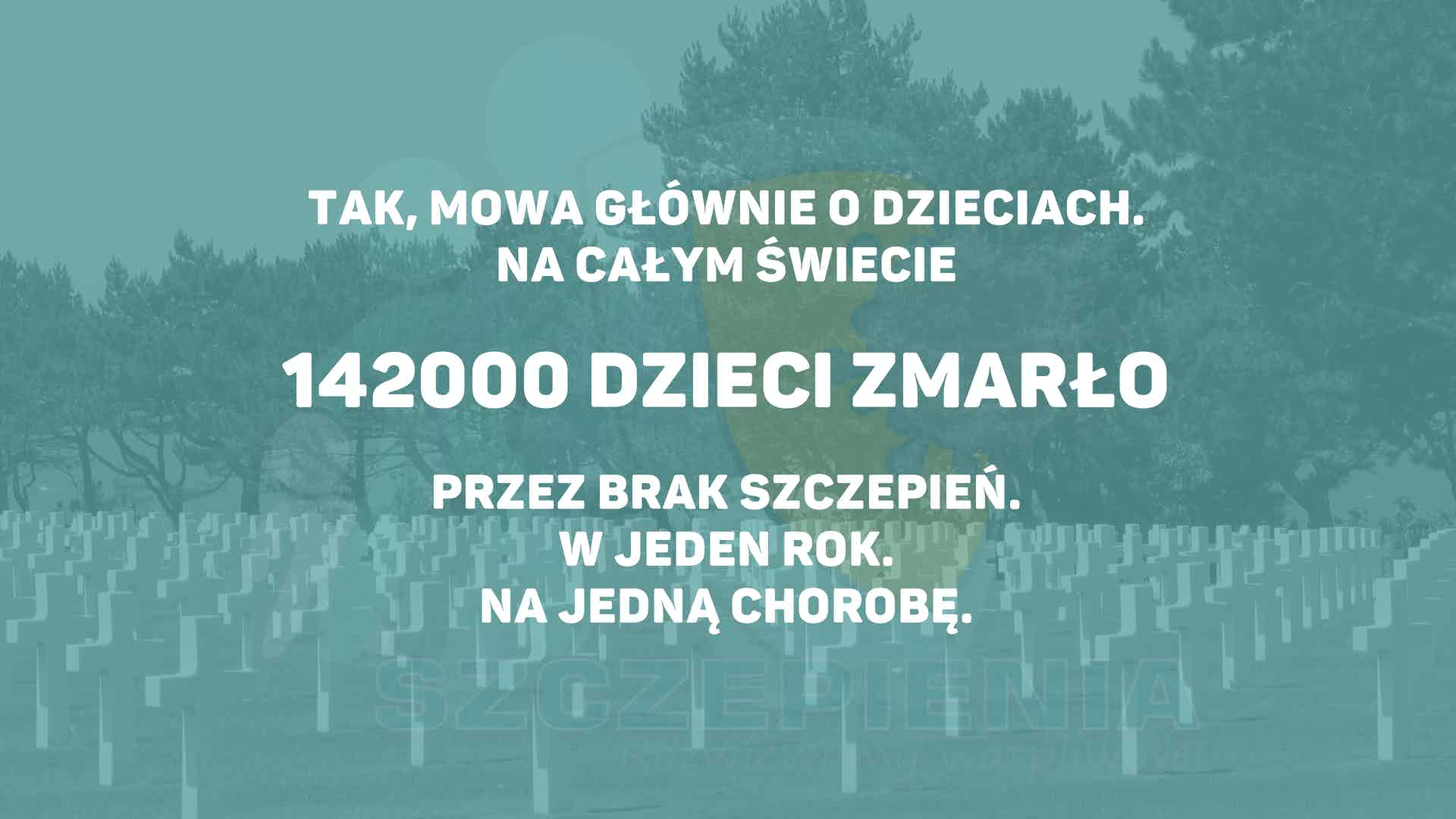 na całym świecie zmarło w 2018r 142000 dzieci - to nie złe szczepienia je zabiły, ale odra