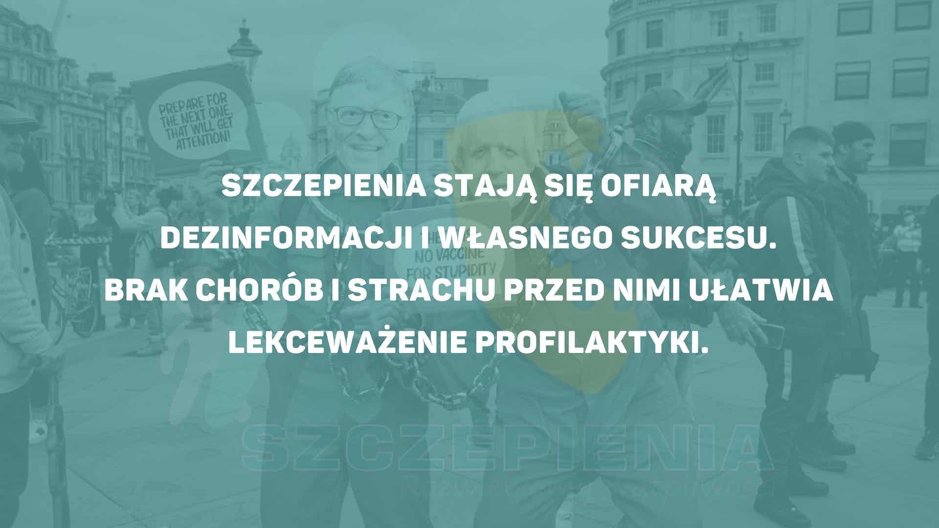 Właśnie dzięki szczepieniom. Szczepienia stają się ofiarą własnego sukcesu - brak chorób i strachu przed nimi ułatwia lekceważenie profilaktyki.